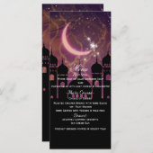 Arabe Nights Marocain Moyen-Orient Menu (Devant / Derrière)