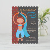 Arabe nuits fille Anniversaire invitation (Debout devant)