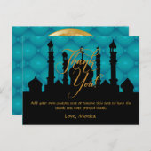 Arabe Thème Merci Cartes (Devant / Derrière)