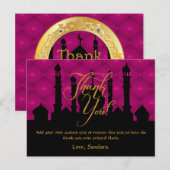 Arabe Thème Merci Cartes (Devant / Derrière)