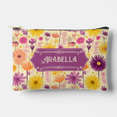 Arabella Cascading Modern Floral Pattern Etui (Voorkant)