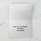 Arabella de Kat - Witte Kerst Feestdagen Kaart (Binnen)