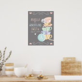 Arabella In Wonderland Sweet 16 Poster (Cuisine)