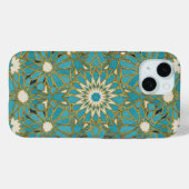 arabesk turquoise Case-Mate iPhone case (Achterkant (horizontaal))