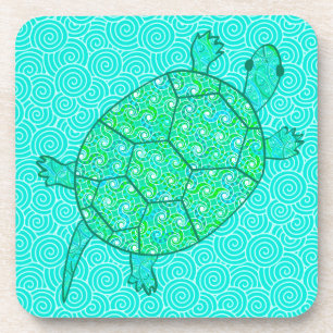 Arabeskaardschildpad - schoppen van zeelieden onderzetter
