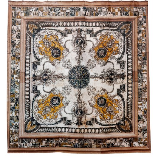 arabeske marmer textuur abstracte  achtergrond douchegordijn (Voorkant)