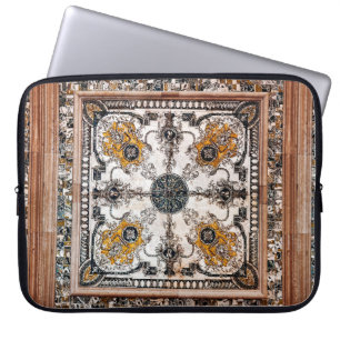 arabeske marmer textuur abstracte achtergrond laptop sleeve