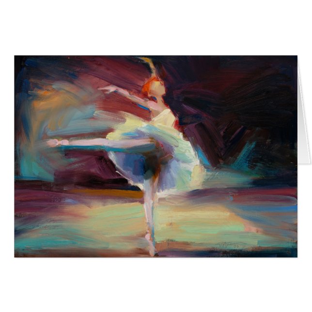 "Arabesque" blanco kaart (Voorkant Horizontaal)