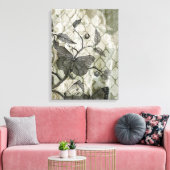 Arabesque Butterflies I Canvas Afdruk (Insitu (Woonkamer))