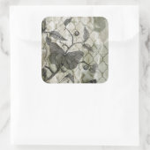 Arabesque Butterflies I Vierkante Sticker (Tas)