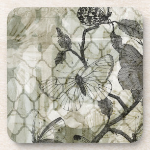 Arabesque Butterflies II Bier Onderzetter