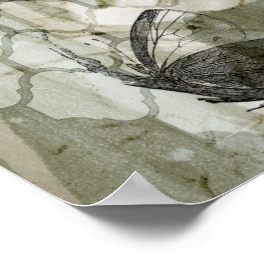 Arabesque Butterflies II Poster (Hoek)