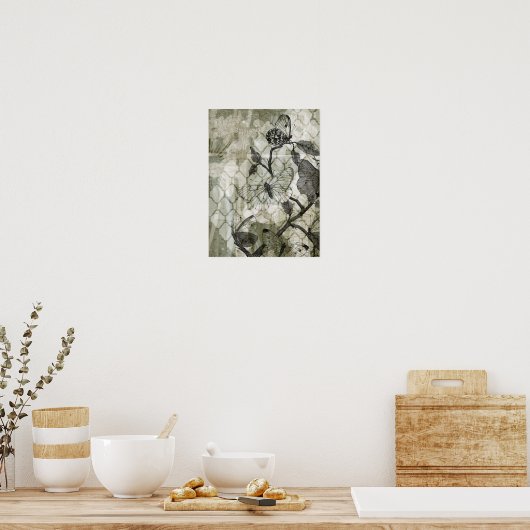 Arabesque Butterflies II Poster (Keuken)
