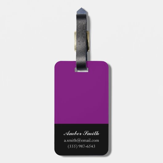 Arabesque Butterflies III Bagagelabel (Achterkant verticaal)