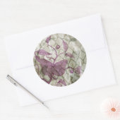 Arabesque Butterflies III Ronde Sticker (Envelop)
