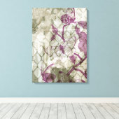 Arabesque Butterflies IV Canvas Afdruk (Insitu (Houten vloer))