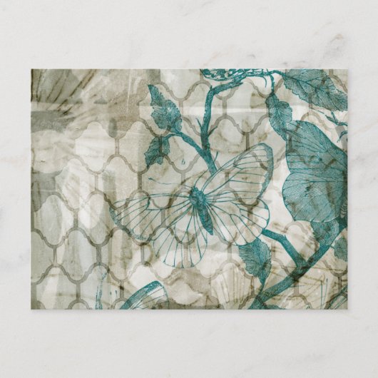 Arabesque Butterflies VI Briefkaart (Voorkant)