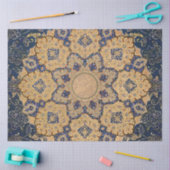 Arabesque Ephemera Blue n Gold  ontkoppeling Tissuepapier (Craft)