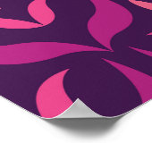 Arabesque Floral: naadloos art deco. Poster (Hoek)