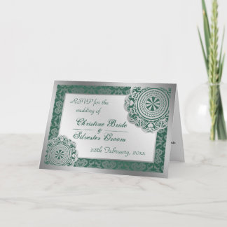 Arabesque gouden kant, RSVP-kaart