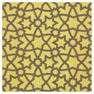 Arabesque grande gold and black stof
