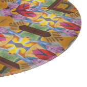 Arabesque Hearts Fractal Patroon Snijplank (Hoek)