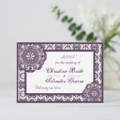 Arabesque Lace Violet, 8,9 x 12,7 cm réponse au ma (Debout devant)