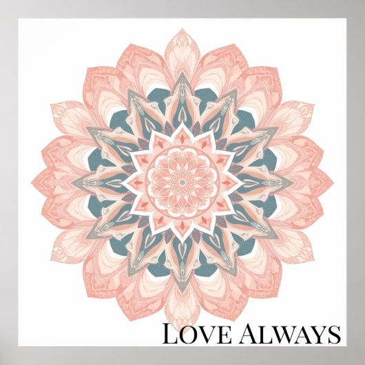 Arabesque Mandala Art Poster (Voorkant)