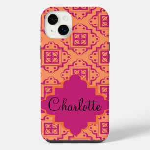 Arabesque Marocain Orange Magenta Personnaliser