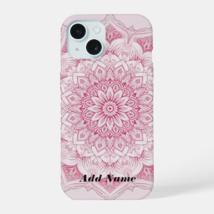 Arabesque Pink Mandala Hoesje iPhone 15 Hoesje