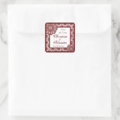 Arabesque Red Lace, bewaar de datum stickers (Tas)