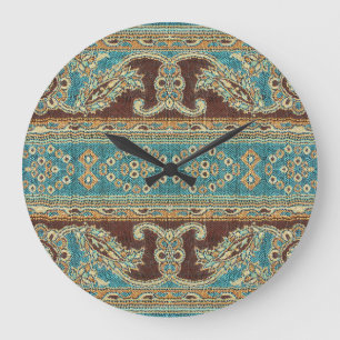 Arabesque stof Paisley Oriental Design Grote Klok