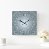 Arabesque Wall Clock grijs Vierkante Klok (Huis)