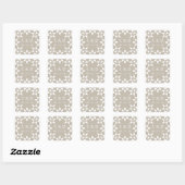 Arabesque Wedding Monogram Sticker | Champagne (Vel)