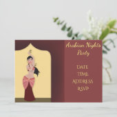 Arabia Nights Belly dansfeest Kaart (Staand voorkant)