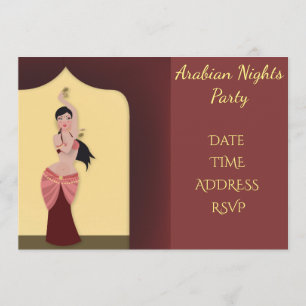 Arabia Nights Belly dansfeest Kaart