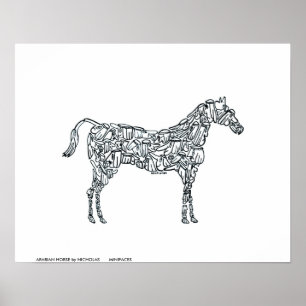 ARABIAANSE HORSE van NICHOLASMINIFACES Poster