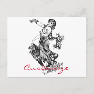 Arabian Belly Dancer Art Thunder_Cove Briefkaart
