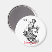 Arabian Belly Dancer  Art Thunder_Cove Magneet (Voorkant / Achterkant)