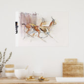 Arabian Gazelles 2010 Poster (Keuken)