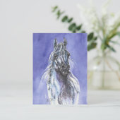 Arabian Horse Art Briefkaart (Staand voorkant)