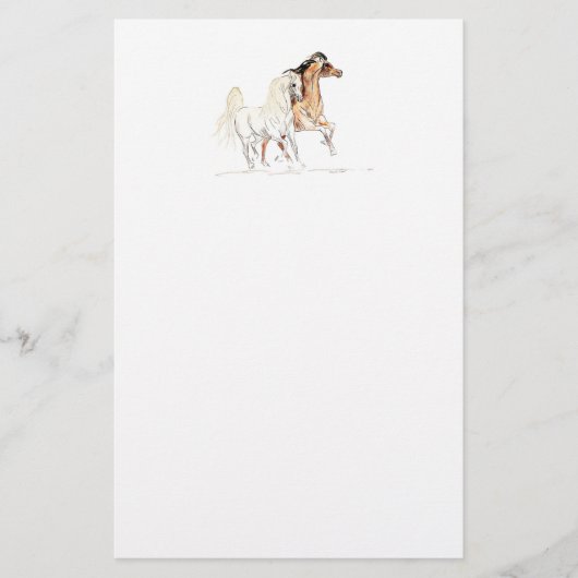 Arabian Horse Stationery Briefpapier (Voorkant)