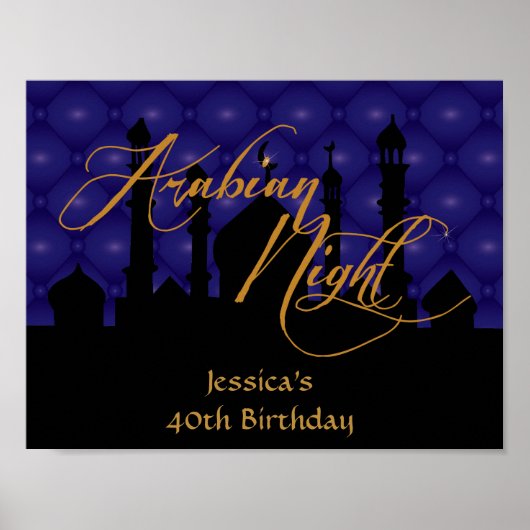 Arabian Night, Poster de la fête du 40e anniversai (Devant)
