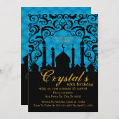 Arabian Nights, 30th Birthday Invitations (Devant / Derrière)