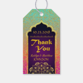 Arabian Nights Bollywood Dank u Gift Label Cadeaulabel