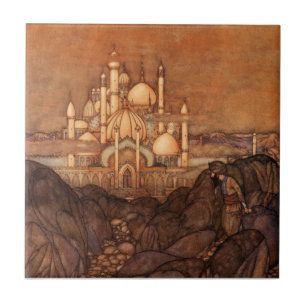 Arabian Nights Edmund Dulac  Story 1900 Tegeltje