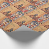 Arabian Nights Exotic Belly Dancer met Sjaals Cadeaupapier (Hoek)