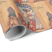 Arabian Nights Exotic Belly Dancer met Sjaals Cadeaupapier (Rol Hoek)