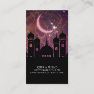Arabian Nights Marokkaans Oosten Verwijs een vrien Aanbevelingskaartje