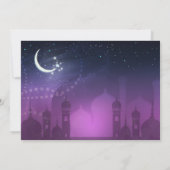 Arabian Nights Marokkaans Paars Moolight Kaart (Achterkant)